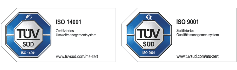 TUV SUD certification logos